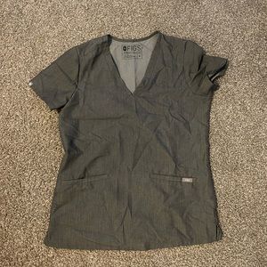 Figs extra small grey top